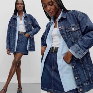 Gap Long Oversized Denim Jacket
